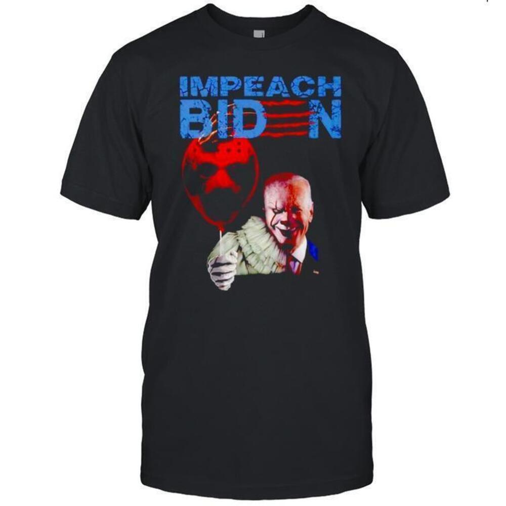 Pennywise Impeach Biden Jason Voorhees Balloon Shirt